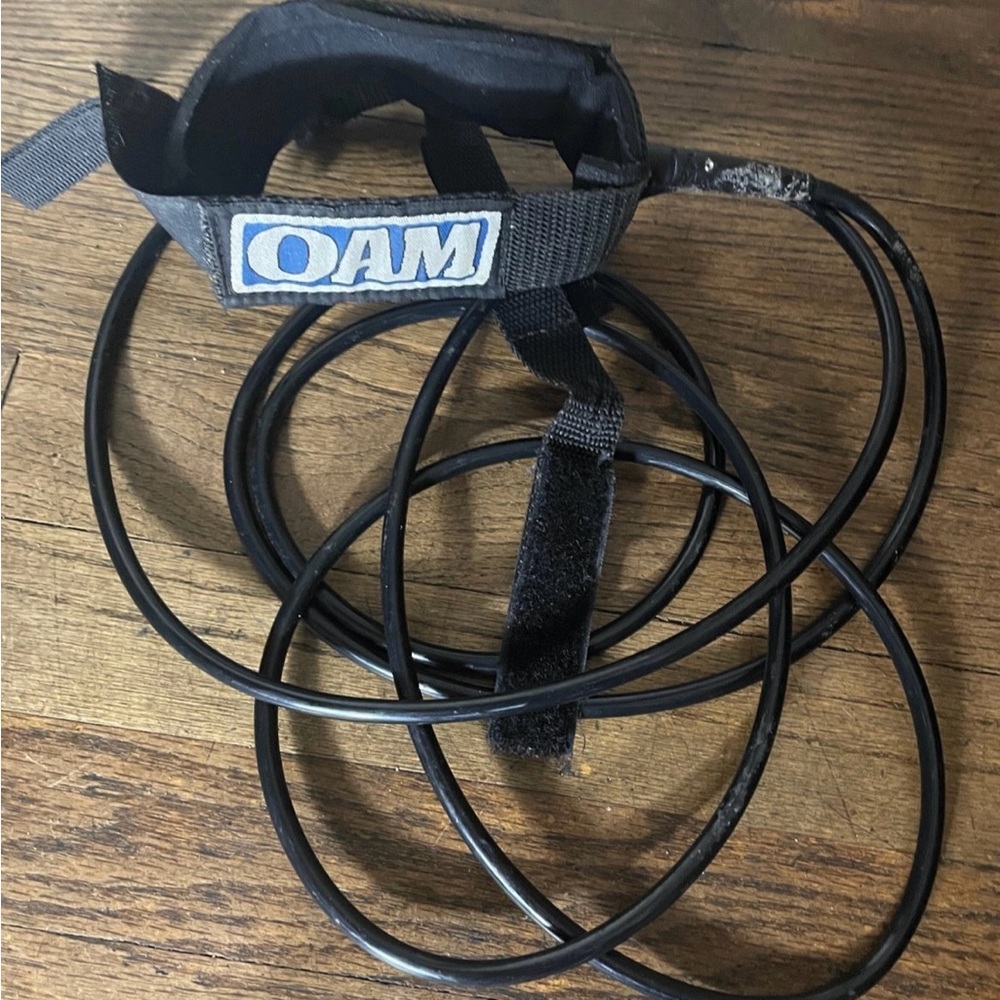 OAM Ankle Surfboard Leash Black